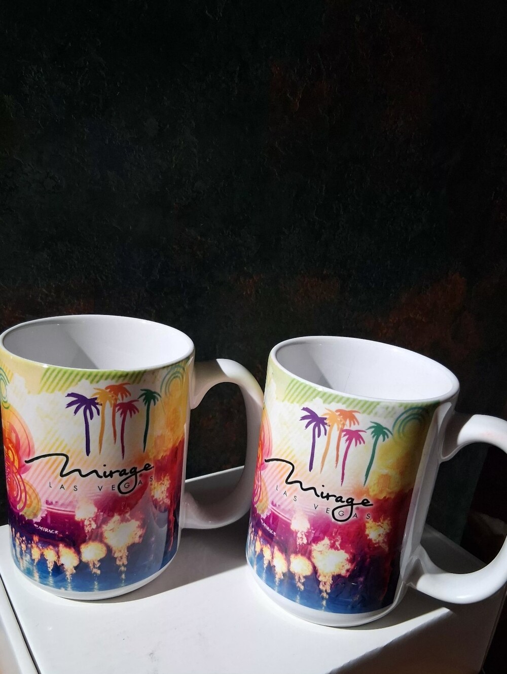 Mirage Las Vegas His & Hers Memorable Ceramic Mug Set - White
